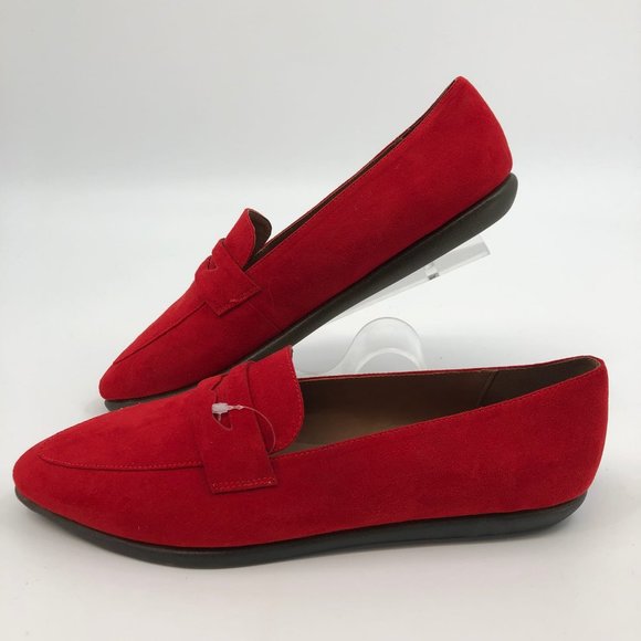 AEROSOLES Red Pointed Toe Flats & Loafers | Pull On Closure - Picture 2 of 6